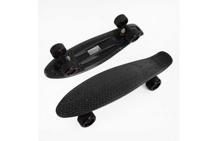 Скейт Пенни борд S 00171 Best Board, колеса PU, d=6см, светящиеся