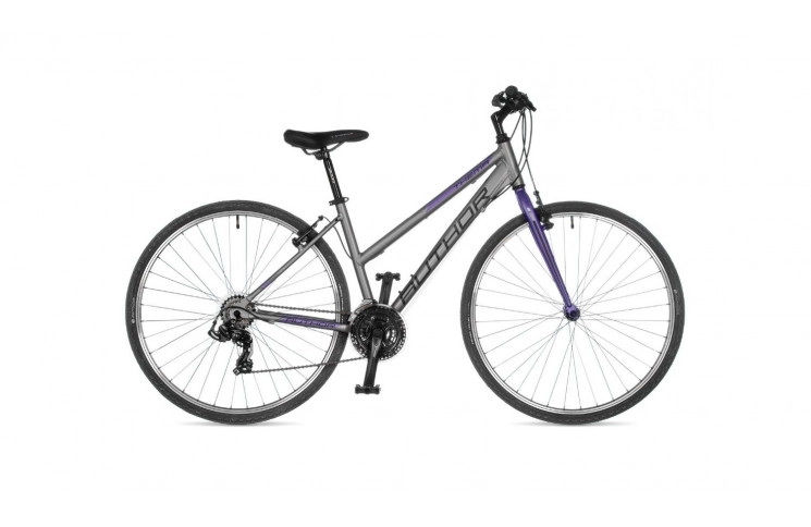 Велосипед Author Thema 2023 28" 17" серебристый/фиолетовый
