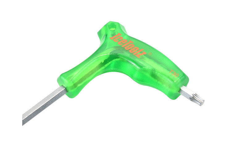 Ключ Ice Toolz 7T30 двухсторонний T-30, зеленый