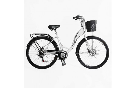 Велосипед городской Corso Liberty 28" LR-28014 + КОРЗИНА, сталь 20"