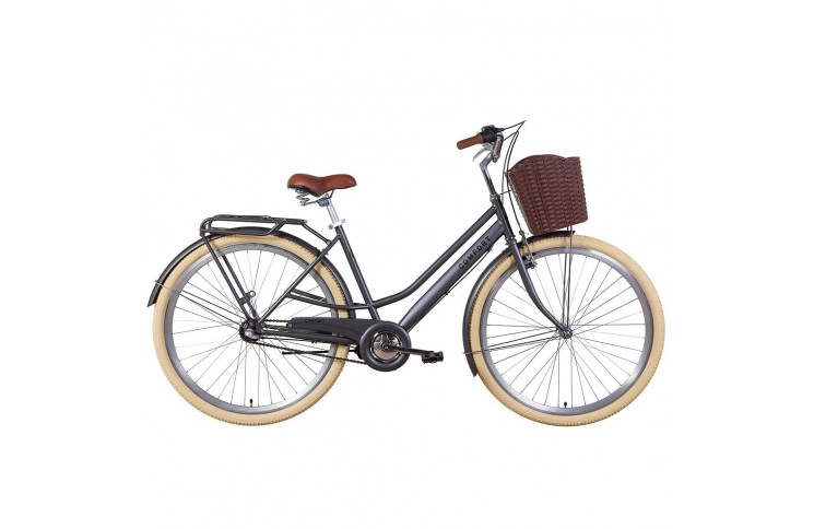 Велосипед міський 28" Dorozhnik Comfort Female Nexus 2021, 19.5”, антрацитовий
