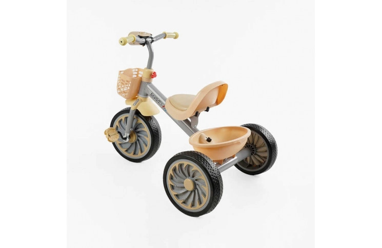 Велосипед 3-х колісний BS-35761 "Best Trike" колеса EVA 12/10", сталь, УКР. ОЗВУЧУВАННЯ, світло, 2 кошики