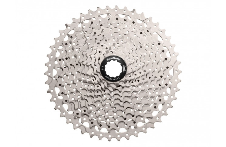 Кассета 11-k 11-46T SUN RACE MS8 MTB, Metallic Silver