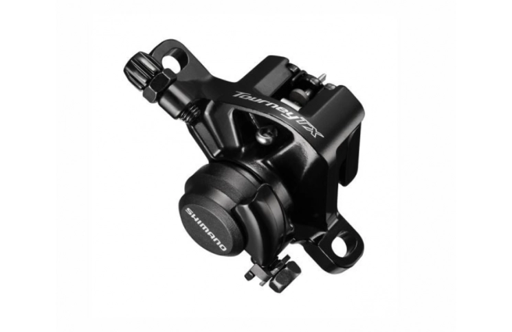 Дисковый механический тормоз задний SHIMANO BR-TX805 с адаптером 160мм черн.