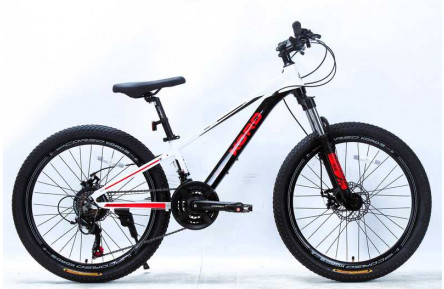 Велоcипед Спортивний Corso «Kord» 24" дюймів KD-24328 (1) рама алюмінієва 11’’, обладнання Shimano 21 швидкість, зібран на 75