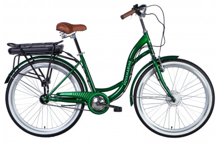 Велосипед з електроприводом 26" ST Dorozhnik eAQUAMARINE BH рама-17" 36B 12.5А*г 500Вт зелений YS 2286-1 2026