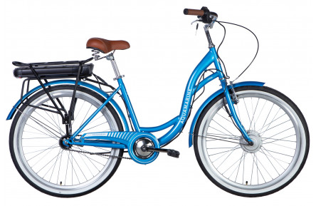 Велосипед з електроприводом 26" ST Dorozhnik eAQUAMARINE BH рама-17" 36B 12.5А*г 350Вт синій YS 2033 2025