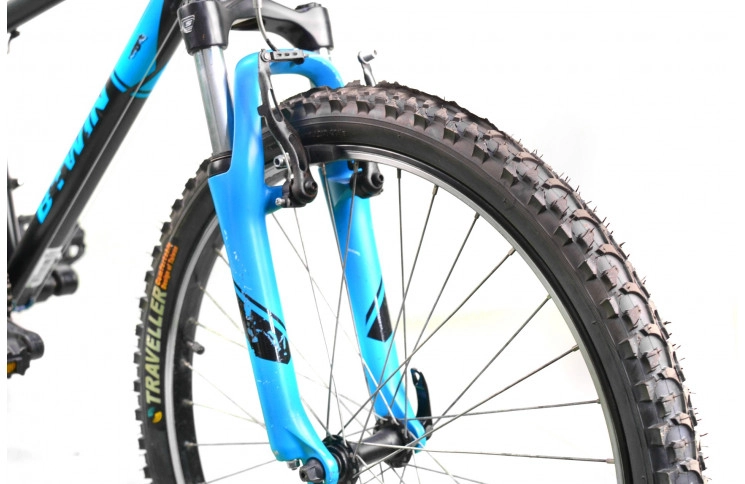 Гірський велосипед B'Twin Rockrider 26" XS чорно-блакитний Б/В