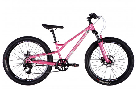 Велосипед ST 24" Discovery FLINT DD FR рама-12" розово-белый 2025
