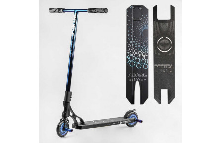 Самокат трюковий PL-71744 Best Scooter "Portal" HIC-система, ПЕГИ, алюміній, колеса PU, 120мм, кермо 58 см