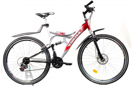 Гибридный велосипед Vortex Hill 600 28" XL черно-серо-красный Б/У
