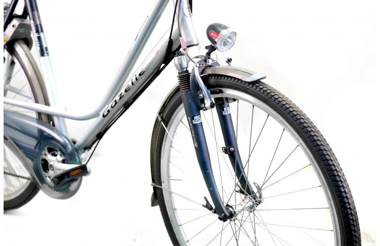 Гибридный велосипед Gazelle Medeo 28" XL серебристый Б/У