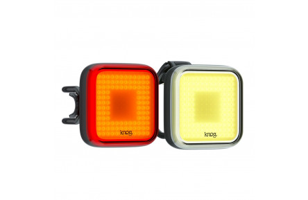 Комплект мигалок передня+задня Knog Blinder Square Twinpack 200/100 Lumens