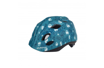 Шолом дитячий POLISPORT Kids XS Premium (48-52 см) LED (блимавка) Транспорт In-Mold