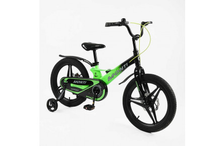 Велосипед 18" дюймів 2-х колісний Corso «Monti» MT-18933 (1) МАГНІЄВА РАМА, ЛИТІ ДИСКИ, ДИСКОВІ ГАЛЬМА, зібран на 75