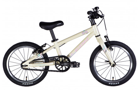 Велосипед AL 16" Leon GO Vbr FR рама-8" білий з рожевим 2025