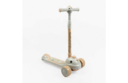 Самокат триколісний "Skyper" DN-65/1814 (6) колеса PU 125х40мм зі світлом, музика та підсвічування платформи, кермо складне, в коробці