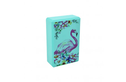 Блок для йоги "Фламінго" MS 0858-13(Turquoise) EVA 23 х 15 х 7,5 см