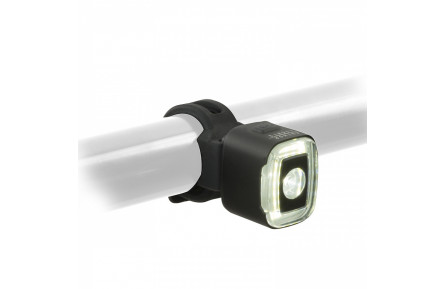 Ліхтар безпековий передній Author CUBUS 250 lm White USB, алюміній - чорний/прозора лінза