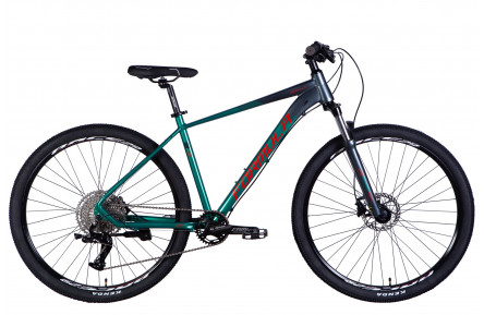 Велосипед AL 29" Formula ZEPHYR PRO HDD рама-19" темно-сріблястий з зеленим 2025