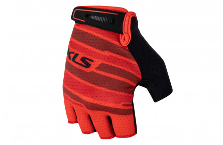 Перчатки с короткими пальцами KLS Factor 022 красный XL