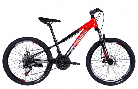 Велосипед ST 24" SPACE MARS DD FR рама-11" червоно-чорний 2026