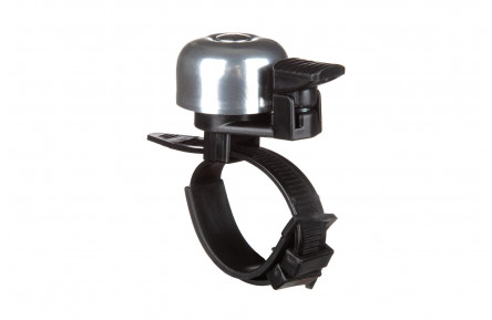 Дзвоник ONRIDE Zip алюмінієвий, Ø керма 22-32 мм, срібний 