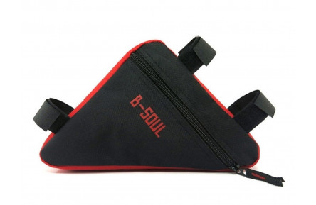 Велосумка на раму "треугольник" BC-BG064 20*18*4cm черно-красный