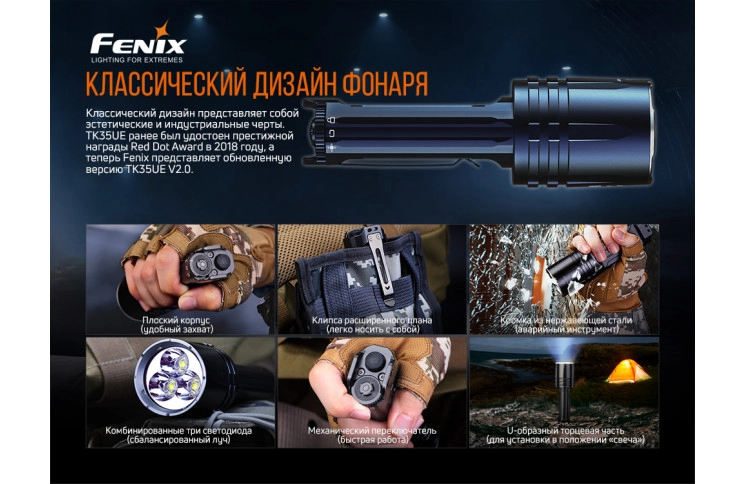 Ліхтар ручний Fenix TK35UE V2.0