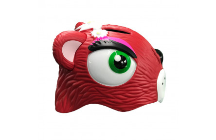 Шолом велосипедний Crazy Safety "Червоний леопард"