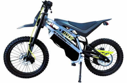 Діртбайк електричний Corso Storm E-2500 Trail SR-60515 (2500Вт літієвий 60В 27Аг) 17"/19"чорно-сірий