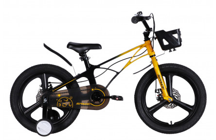 Велосипед MG 18" SPACE KID ANDROMEDA DD рама-10" жовто-чорний 2026