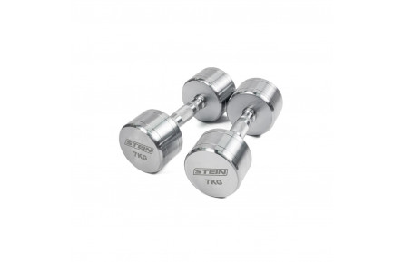 Гантель хромированная 7 кг. Stein. DB1038-7