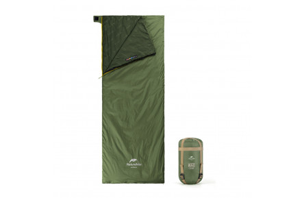Спальний мішок Naturehike LW180 Mini NH21MSD04, лівий, темно-зелений