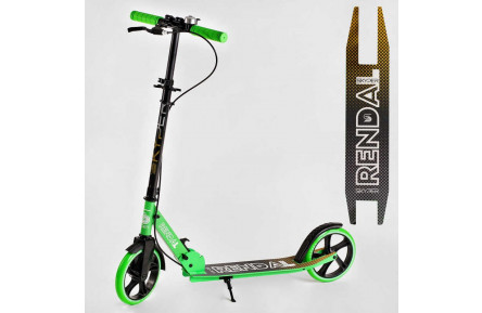 Самокат двоколісний "Skyper" NL - 18924 "Rendal", алюмінієва рама, колеса PU 200 мм, ручне гальмо