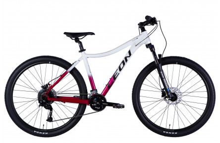 Велосипед AL 27,5" Leon XC LADY 80 HDD рама-18" білий з малиновим 2025