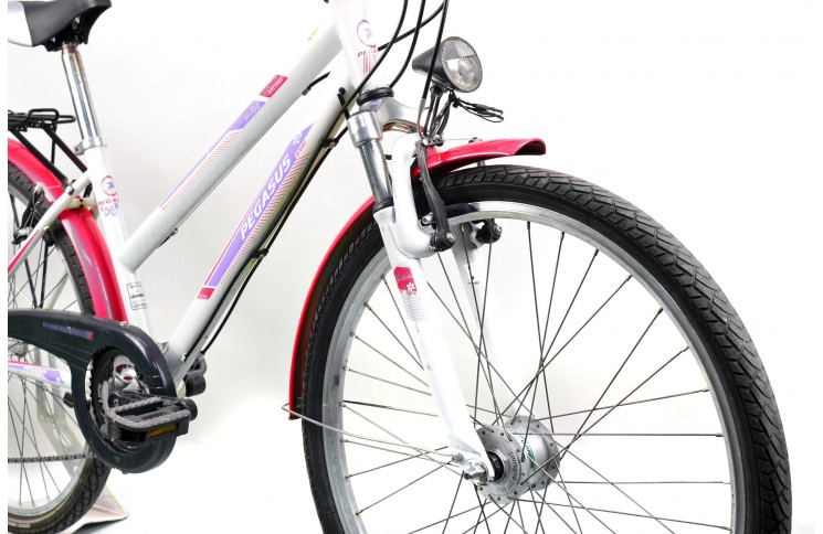 Підлітковий велосипед Pegasus Arcona 24" XS біло-рожевий Б/В