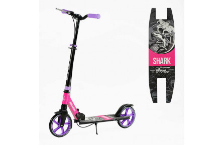 Самокат двоколісний "Best Scooter" SH-30610 "SHARK", з ручним гальмом, колеса PU 20 см