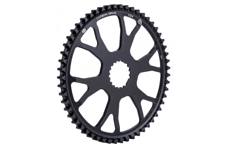 Передняя звезда Gates Carbon Drive CDX S550 54.7 Rohloff нержавеющая сталь 55T черный