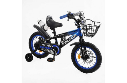 Велосипед 2-х колесный Corso Falcon FL-14941 14" черно-синий