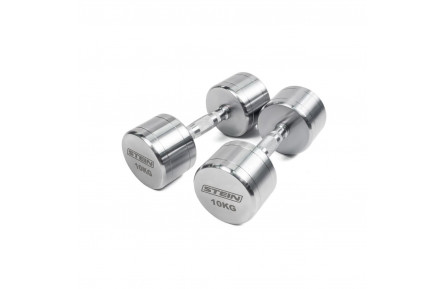 Гантель хромированная 10 кг. Stein. DB1038-10