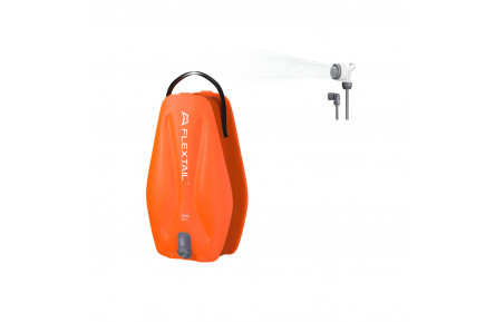 Душ портативный с емкостью и насосом Flextail Tiny Shower Bag, 20л, оранжевый