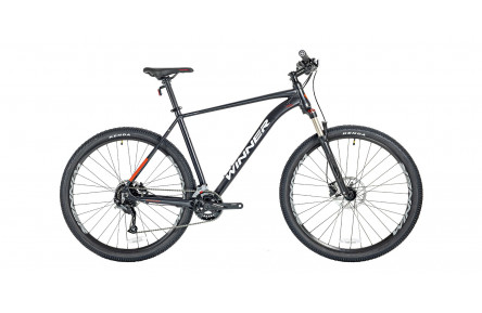 Горный велосипед 29" Winner Solid DX 2022, 20", черный (мат)