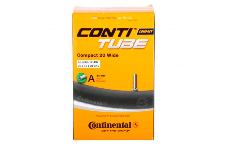 Камера Continental Compact 20"x1.9-2.5 wide, 50-406 62-451, AV34mm