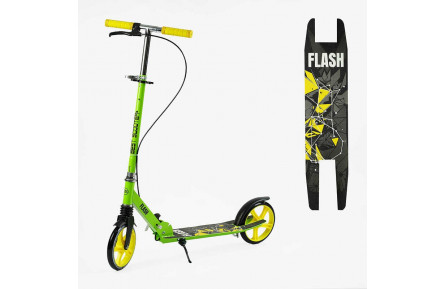 Самокат двухколесный "Best Scooter" FL-20085 сталь, ручной тормоз, колеса PU 200 мм.