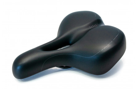 Седло комфортное с отворотом DDK 8121 268*196 черное (черное)