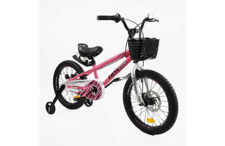 Велосипед 2-х колісний 18" CORSO TAYGER TG-25402 рожевий