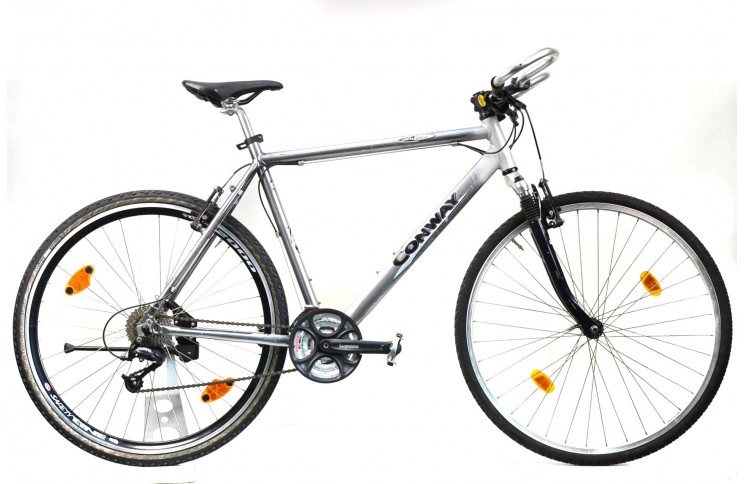 Гибридный велосипед Conway Cross 28" L серебристый Б/У