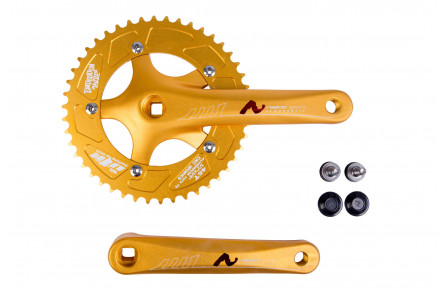 Шатуни алюм. L170мм 46T NECO SA2-311D під квадрат (Gold)