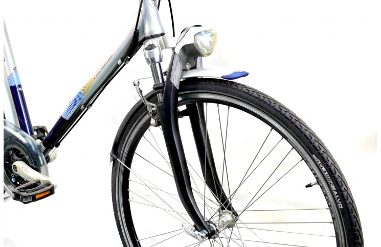 Гибридный велосипед Gazelle Medeo 28" XL черно-серебристый Б/У